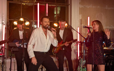 Rylan sings at Emma Willis's private party entertainment