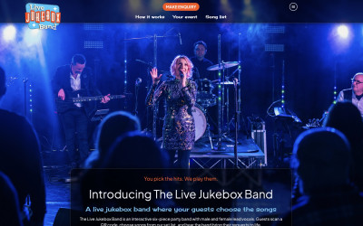 The Live Jukebox Band website